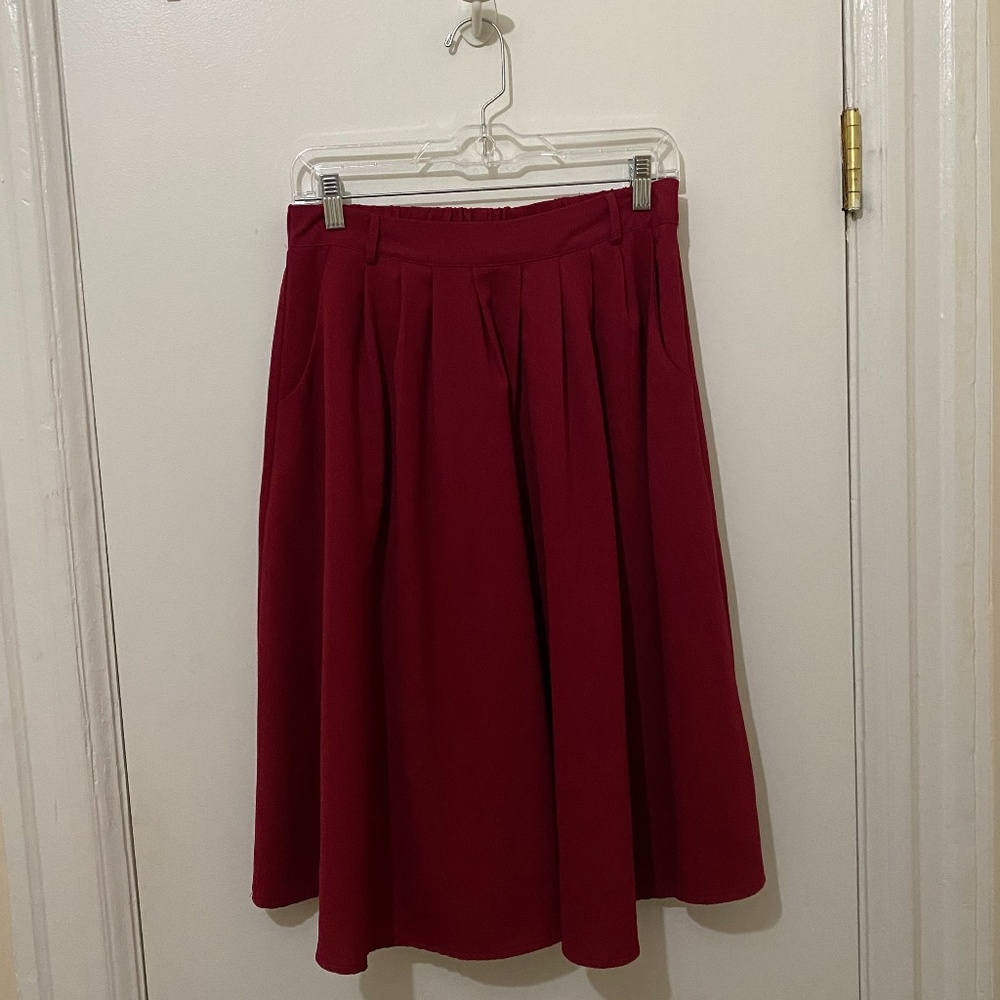 Modcloth vintage midi skirt with pockets - medium